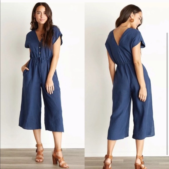 cloth & stone Pants - NWOT cloth & stone linen jumpsuit XS